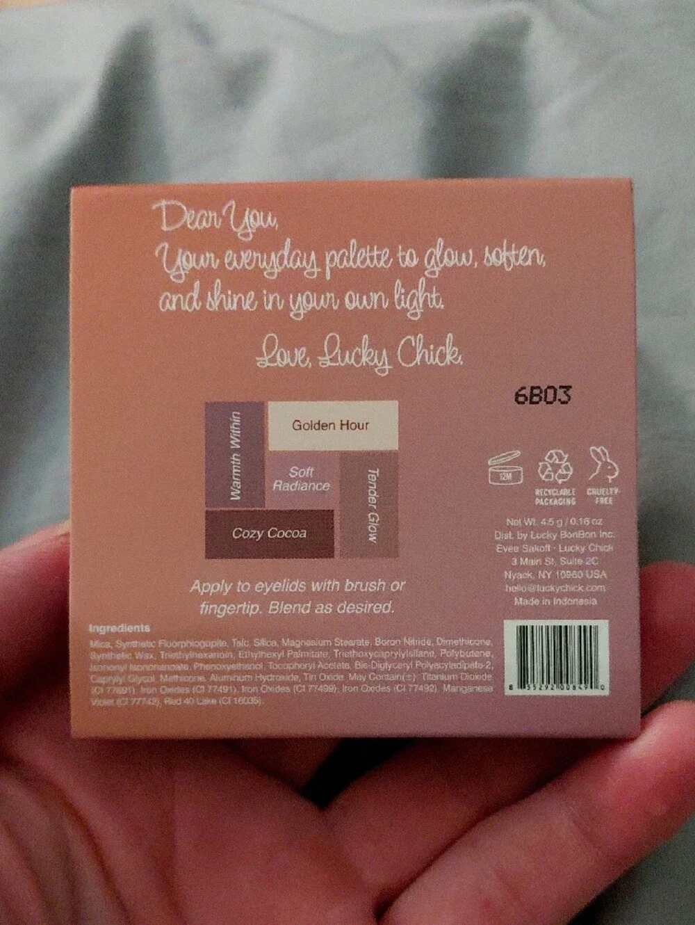 Comfort Glow Lucky Chick Eyeshadow Palette